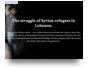 Syrian Refugee Journeys (10D)